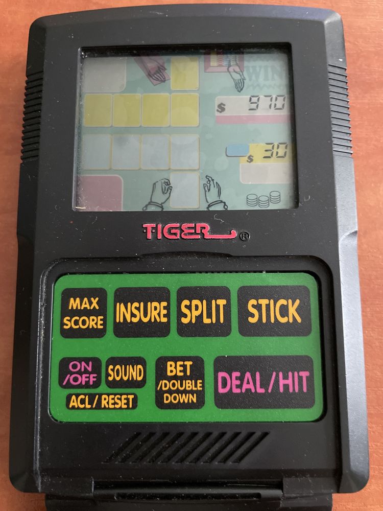 Retro Gra Elektroniczna Tiger Black Jack 1993