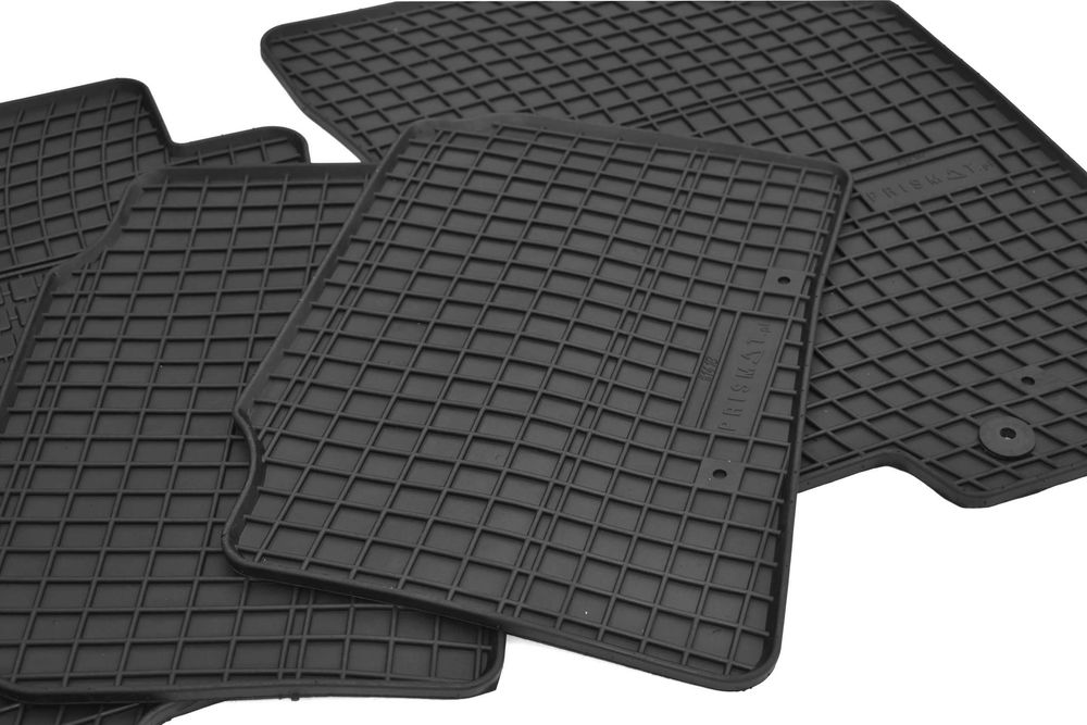 Dywaniki gumowe samochodowe do auta dopasowane czarne Prismat +stopery