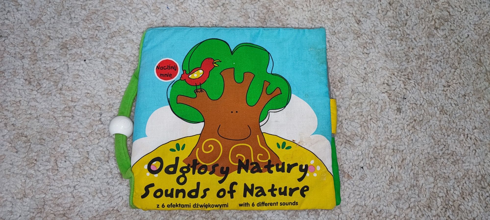 Materiałowa grającą książeczka odgłosy natury Read&Play