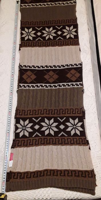 Cachecol grande em malha, unissexo, novo sem etiqueta