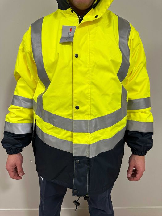 Kurtka Quattro zimowa ocieplana podpinka odblask odzież robocza XXL