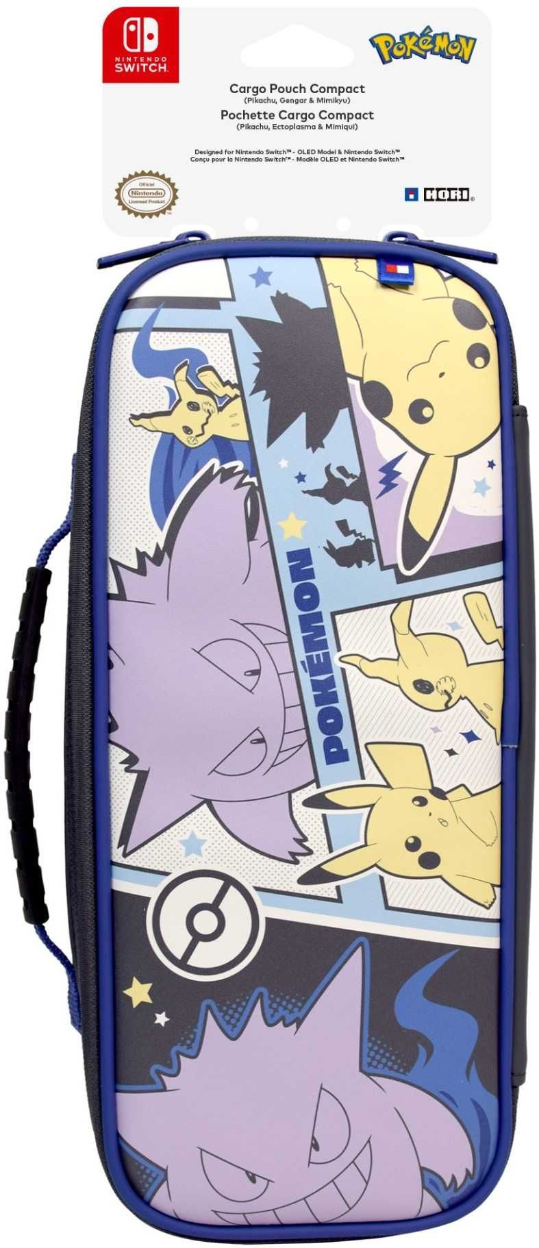 HORI SWITCH OLED Etui na konsole Cargo Pouch Pikachu Gengar Mimikyu