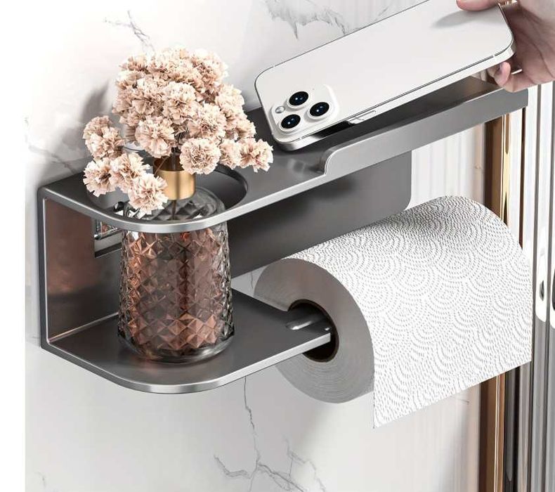Suporte papel higiénico de metal - NOVO