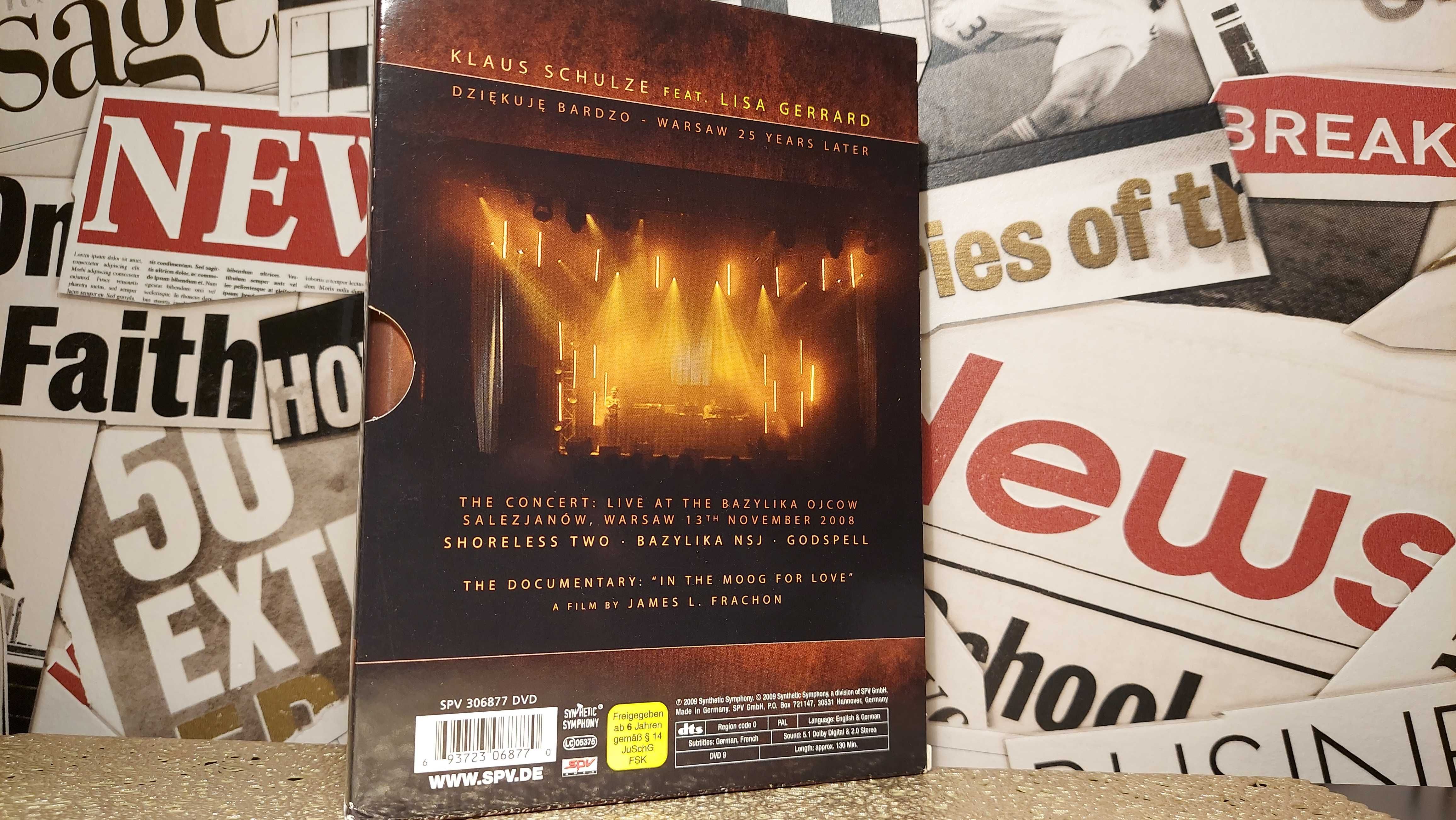 Klaus Schulze Feat. Lisa Gerrard - Dziękuję Bardzo Live Koncert na DVD