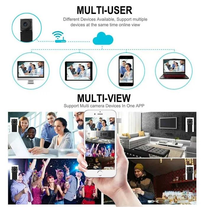 Kamera szpiegowska WiFi HD 1080P kamera DIY mini ukryta kamera