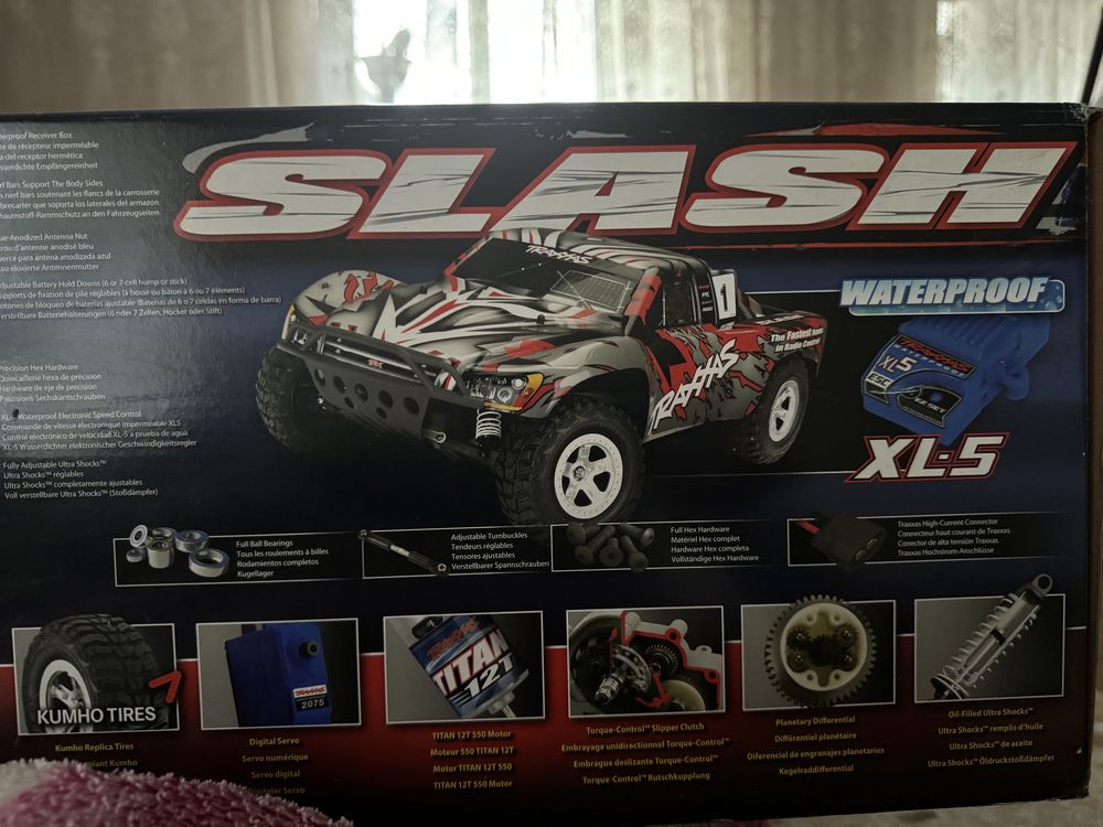 Автомобиль Traxxas Slash 1:10 2WD RTR (58024_REDX)