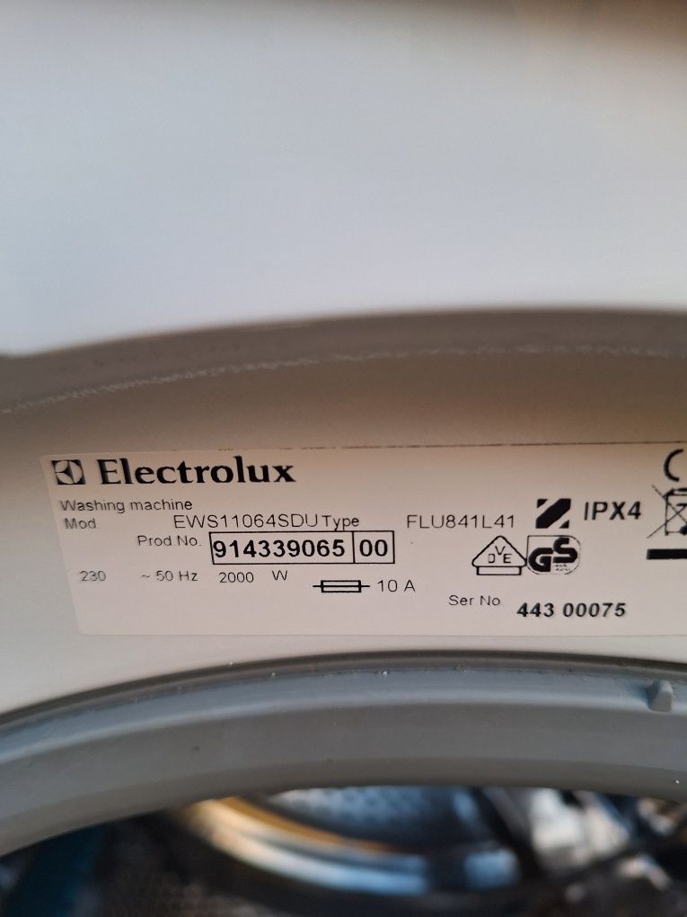 Płytka pralka Electrolux 6kg slim 38cm - możliwy transport