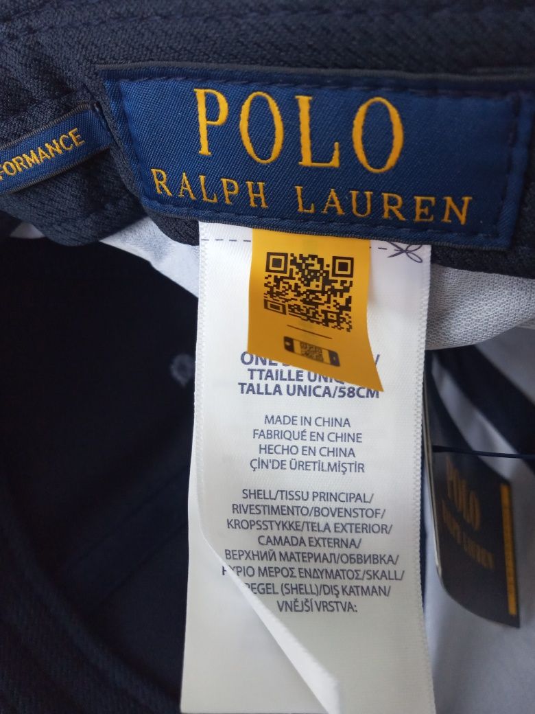 Nowa oryginalna przeciwdeszczowa czapka z daszkiem Ralph Lauren Polo