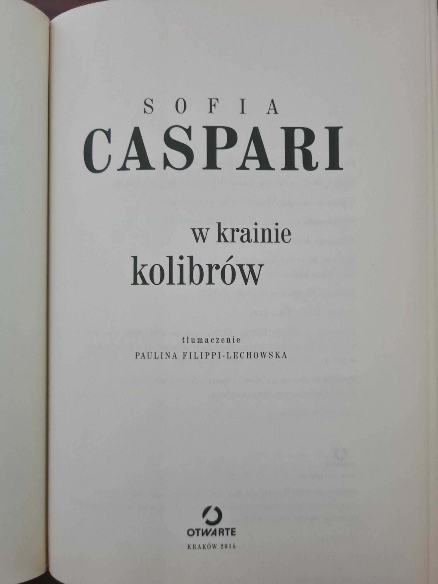 W krainie kolibrów - Sofia Caspari