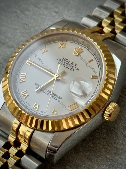 Rolex Gold Oyster DATEJUST 36 mm. Ролекс мужские/женские часы