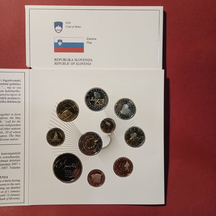 Moeda Proof set ESLOVÉNIA 2017