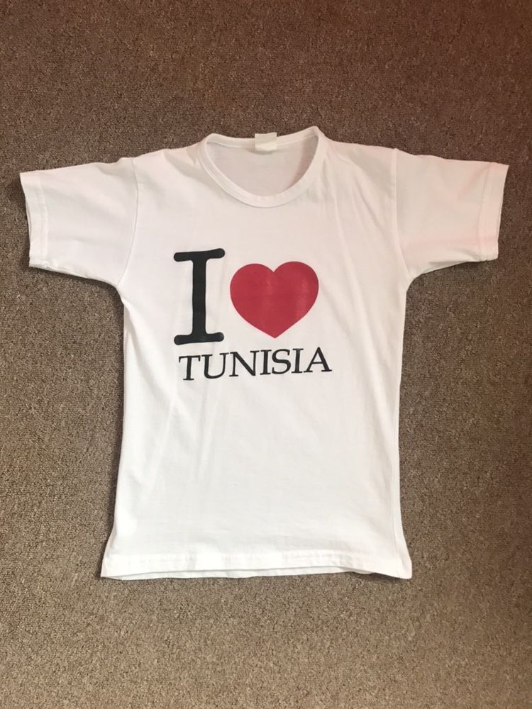 Koszulka I love Tunisia rozmiar 128 uniseks
