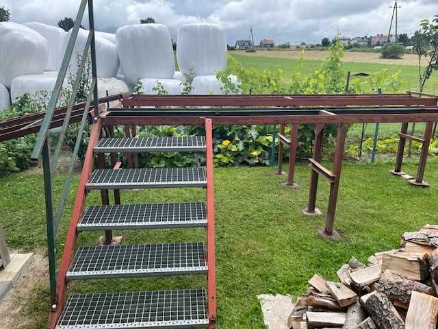 Najazd samochodowy / rampa obsługowa – konstrukcja metalowa