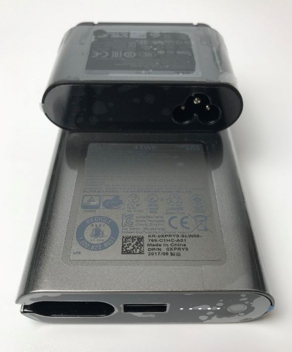 Dell Hybrid Adapter + PowerBank PH45W17, отдельно кабели USB-C/7.4/4.5