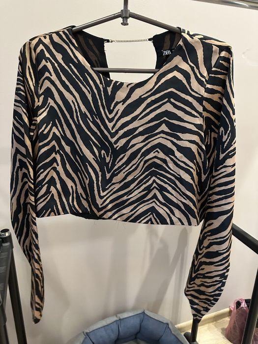 Топ Zara, принт зебра