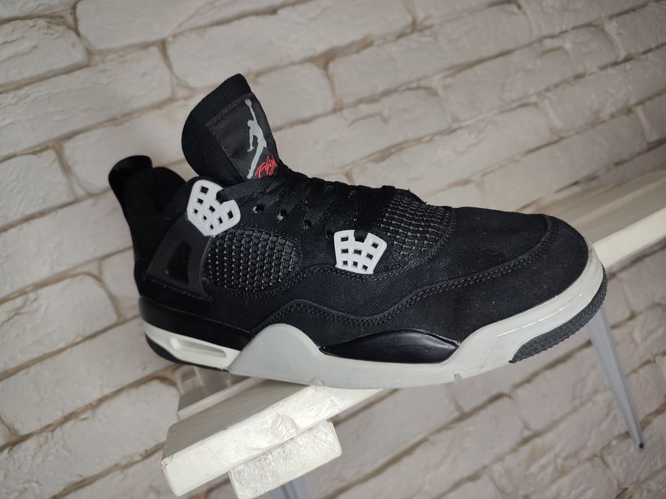 Nike Air Jordan 4 Retro SE Black Canvas кросівки чоловічі оригінальні