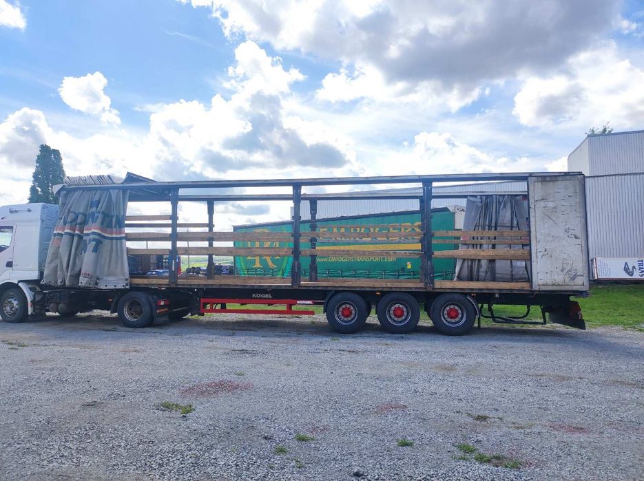 Штора полуприцеп когель площадка соломовоз лісовоз переобладнання