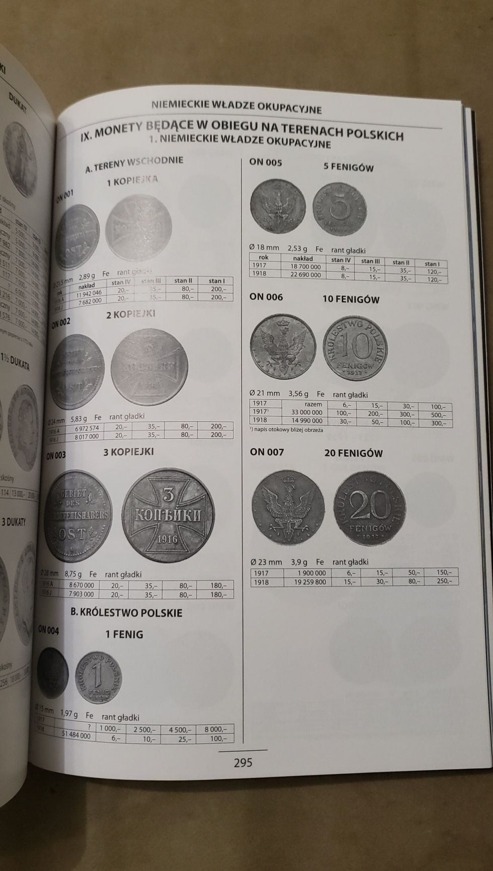 Каталог польських монет