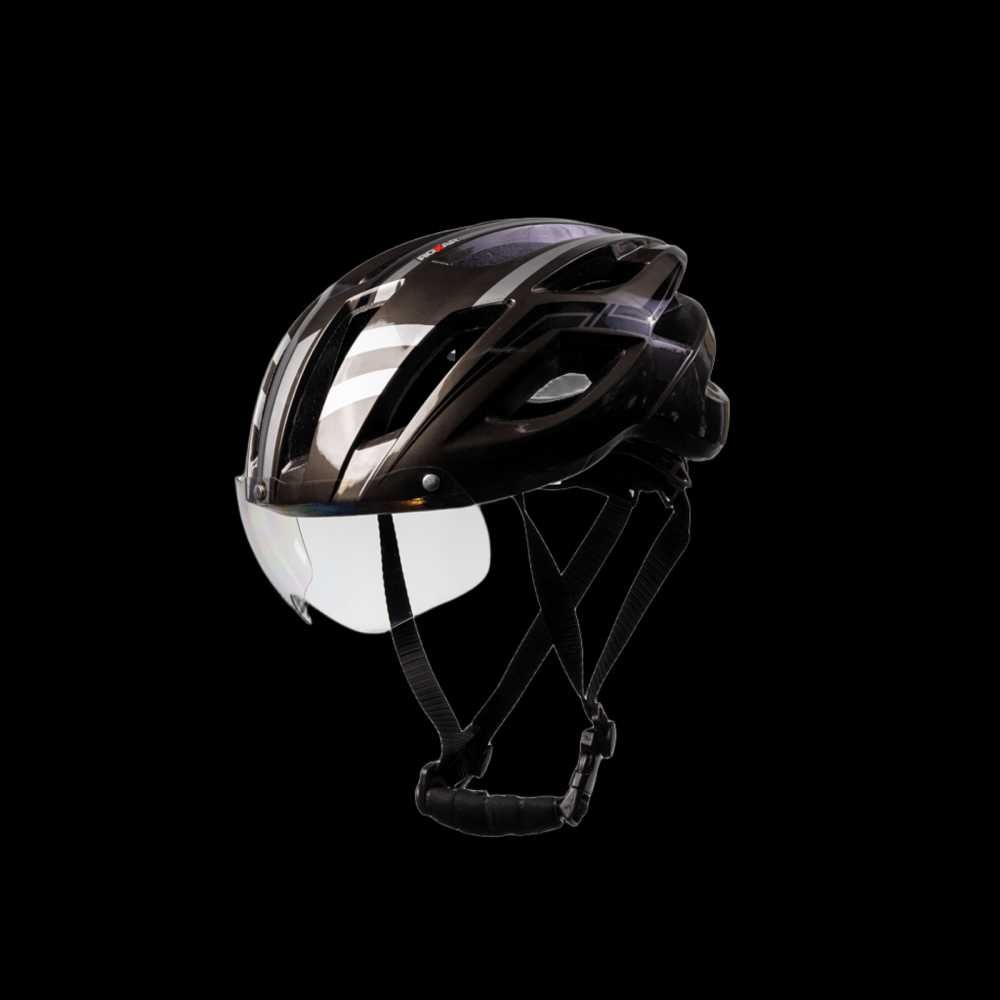 Kask rowerowy ROXAR SPEED ciemny (połysk) rozm.L (58-61cm)