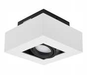 2 lampy sufitowe LED natynkowe biało czarne Ledlux GU10 - 2 w cenie 1