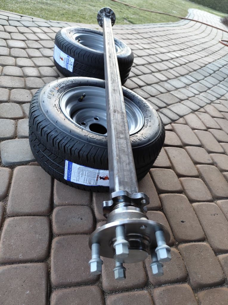 nowa oś z nowymi wzmacnianymi kołami R10C 1.5-2T nośności