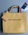 Сумка шопер Tommy Hilfiger в  чорному і горчичному кольорі