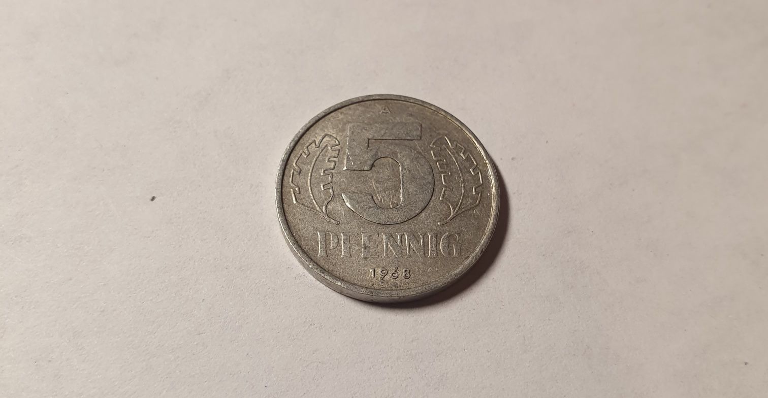 5 PFENNIG 1968г.