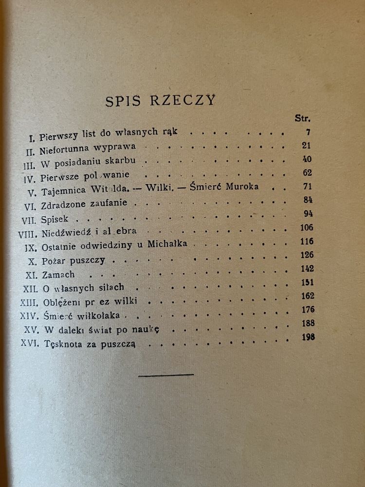 Synowie puszczy - W.Umiński, wydanie z 1938r.