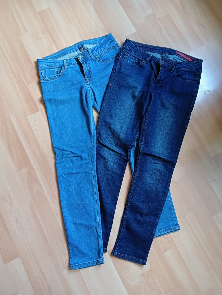 Spodnie jeansy skinny Cross dwie pary W 27