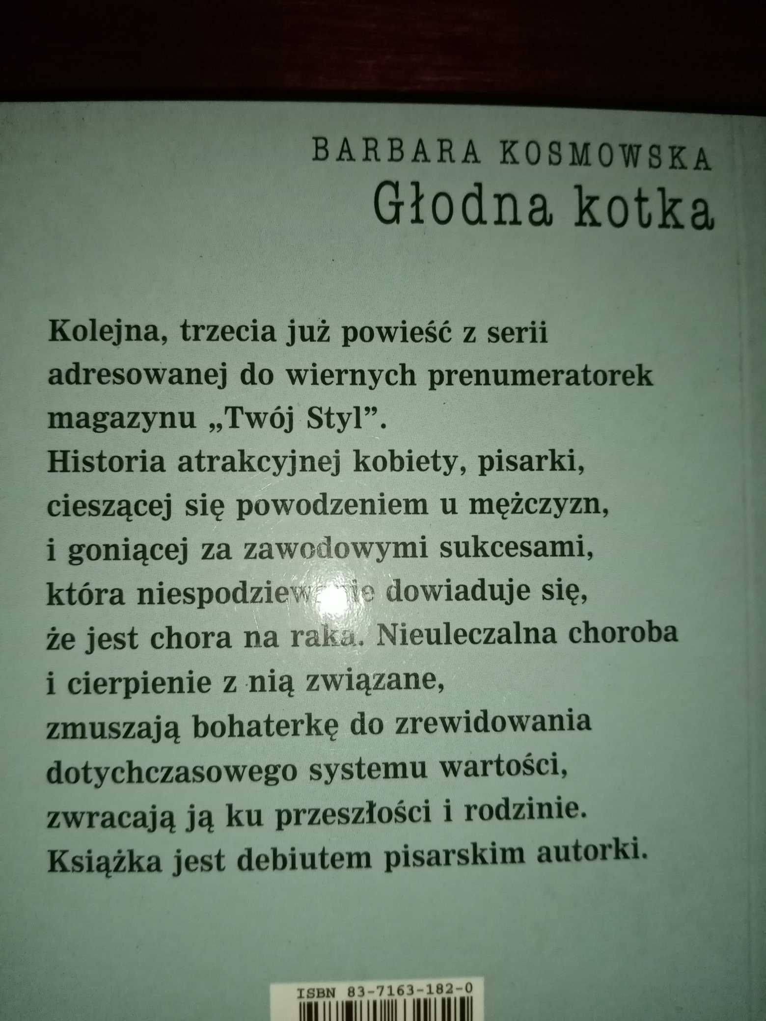 książka - Głodna kotka - Barbara Kosmowska