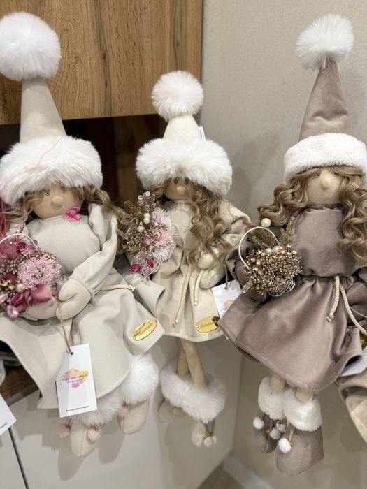 Новорічні гноми дівчатка. Ручна робота