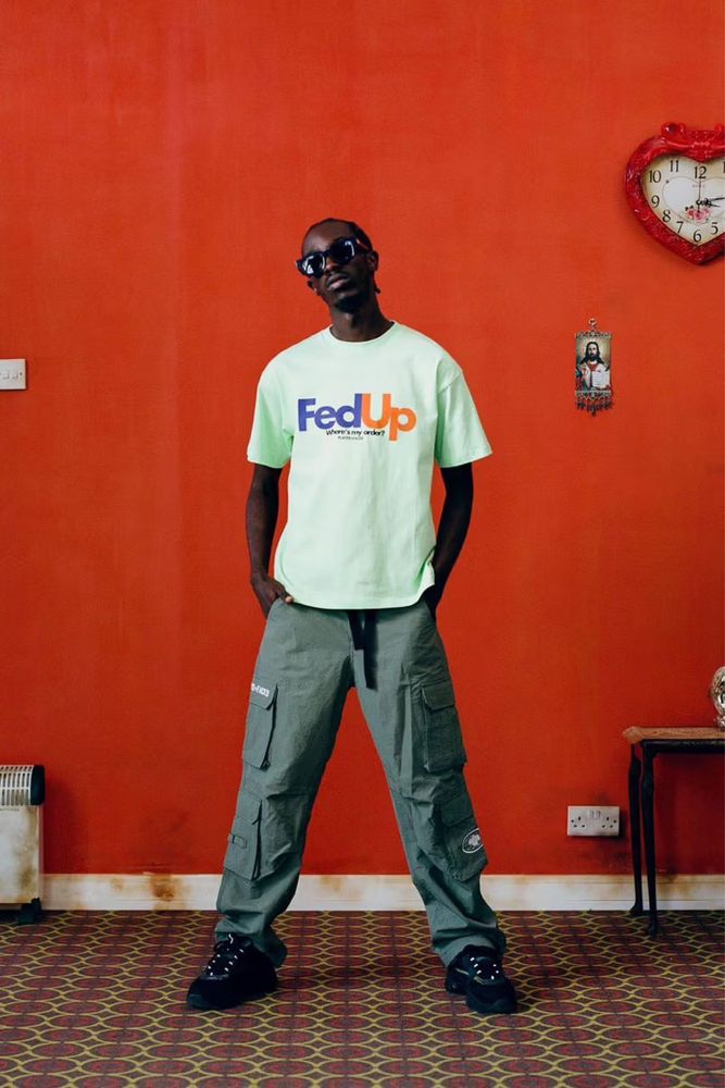 (Розмір L) Футболка Places+Faces FedUp Tee, Бавовна Оригінал Fedex
