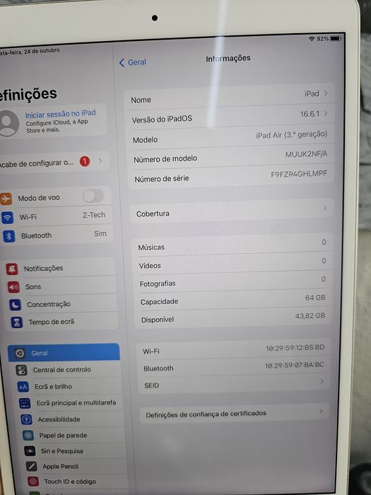Ipad Air generacao 3