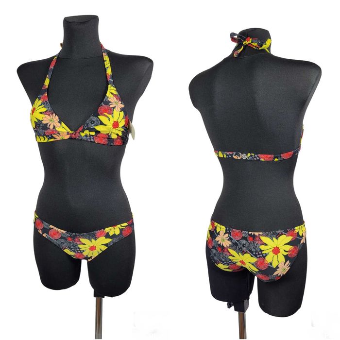 Nowy strój kostium kąpielowy bikini 34,XS komplet kwiaty Kaffe