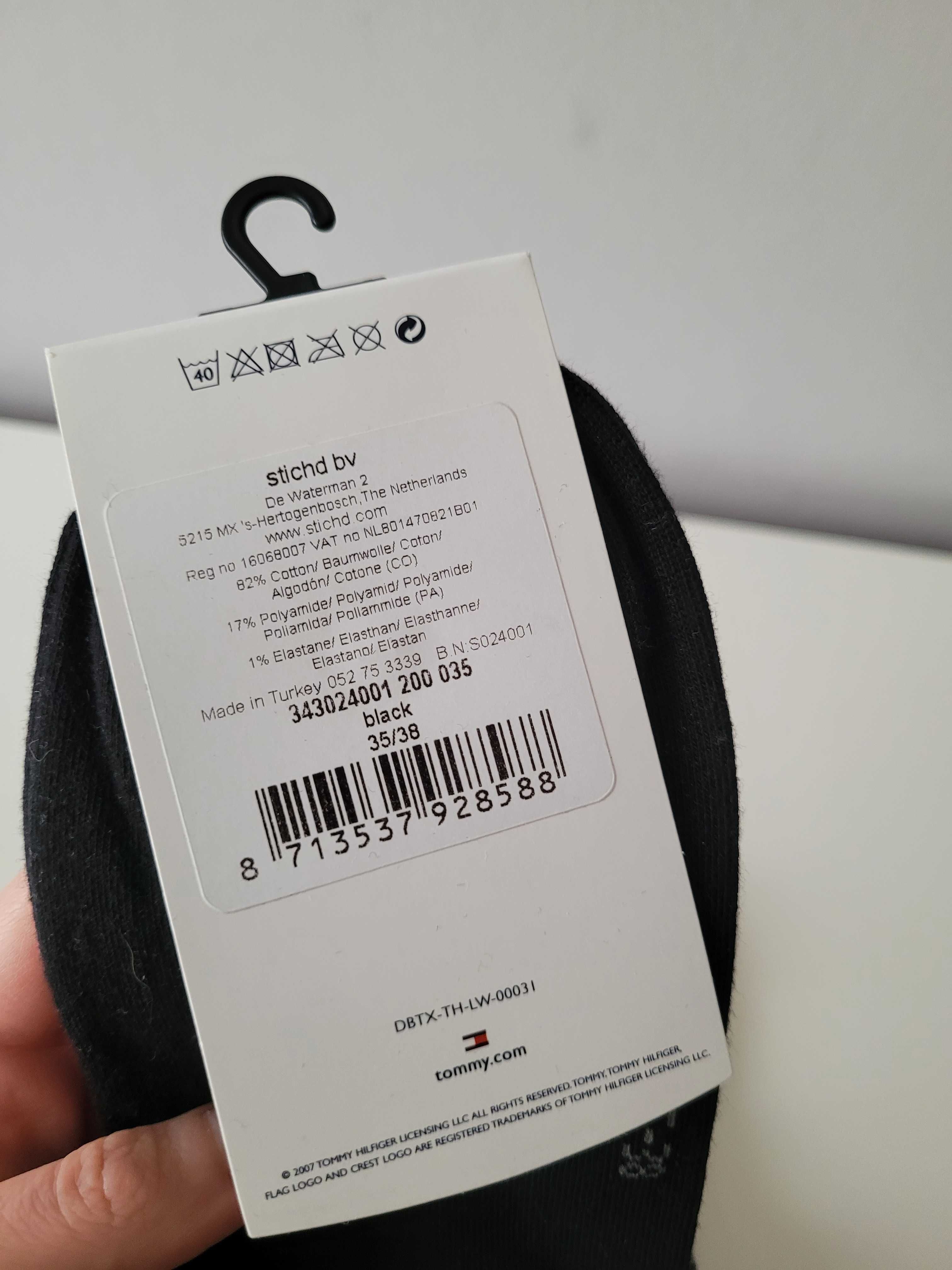 Tommy Hilfiger Marc O'Polo skarpety skarpetki czarne białe 35-38 nowe