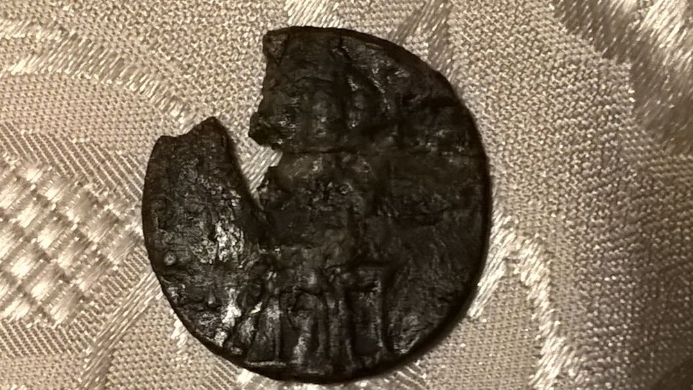 stara moneta srebrna przypuszczalnie sredniowieczna IX/X w.