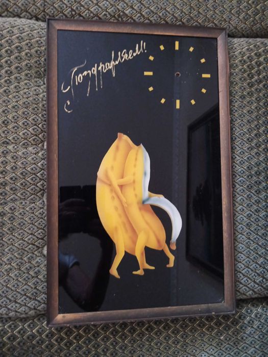 Картина - годинник 52х33 см Скло Оригінальна