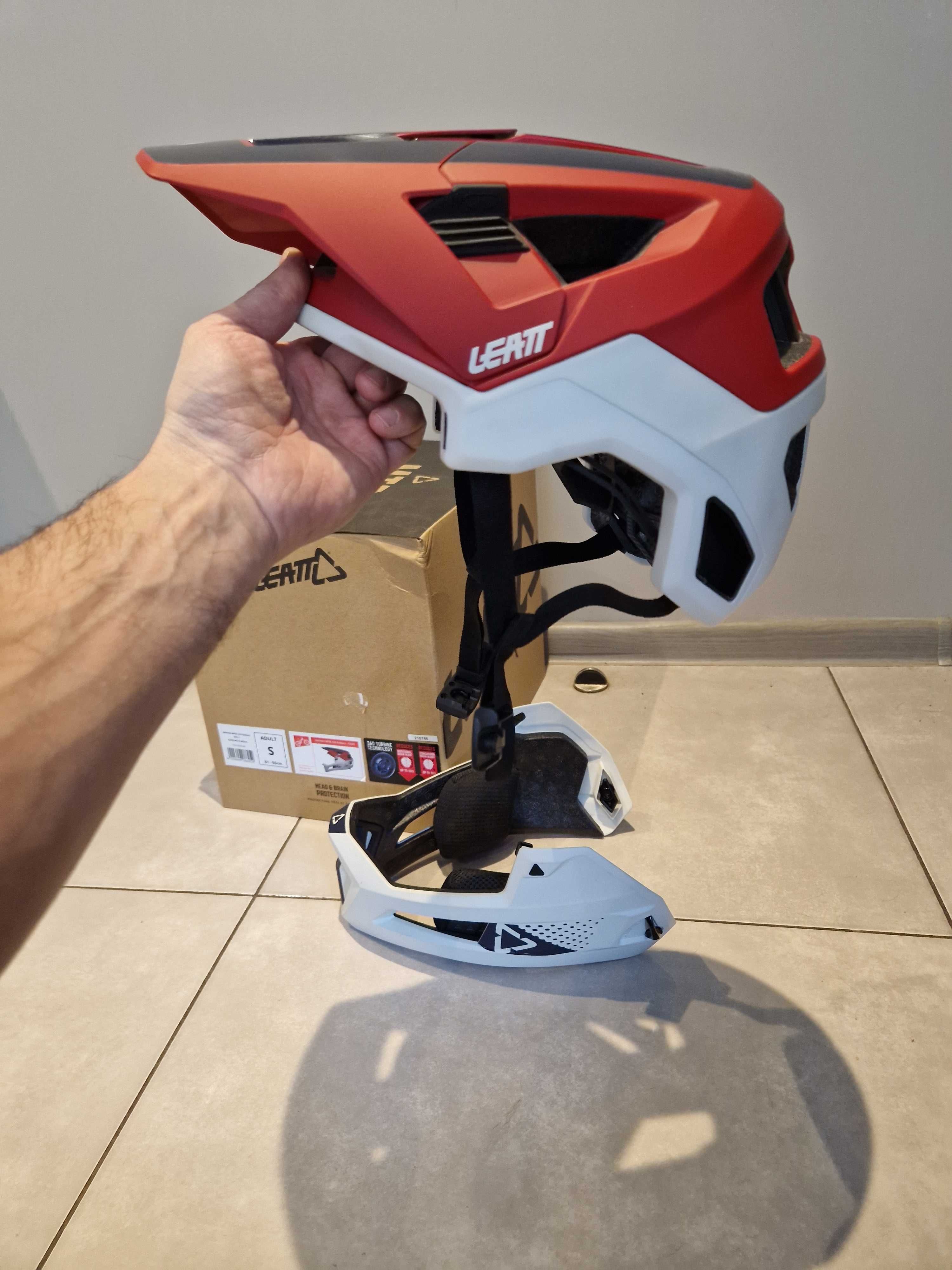 Kask Leatt 4.0 Enduro,rowerowy odpinana szczeka rozm.S