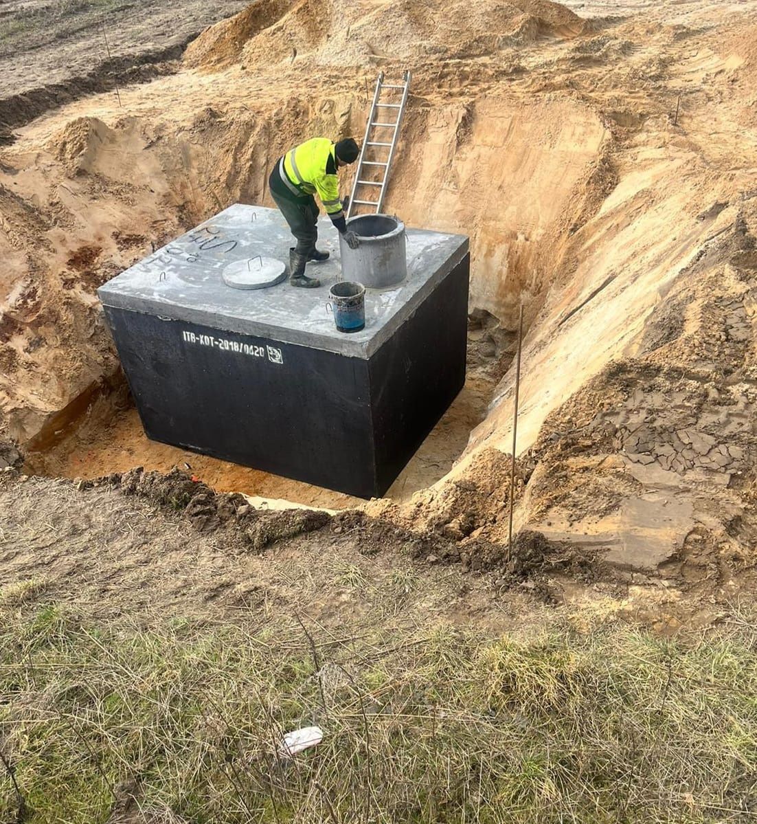 Piwnica betonowa, ziemianka, zbiorniki na deszczówkę