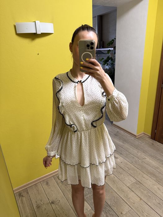 Платье в горошек от зара