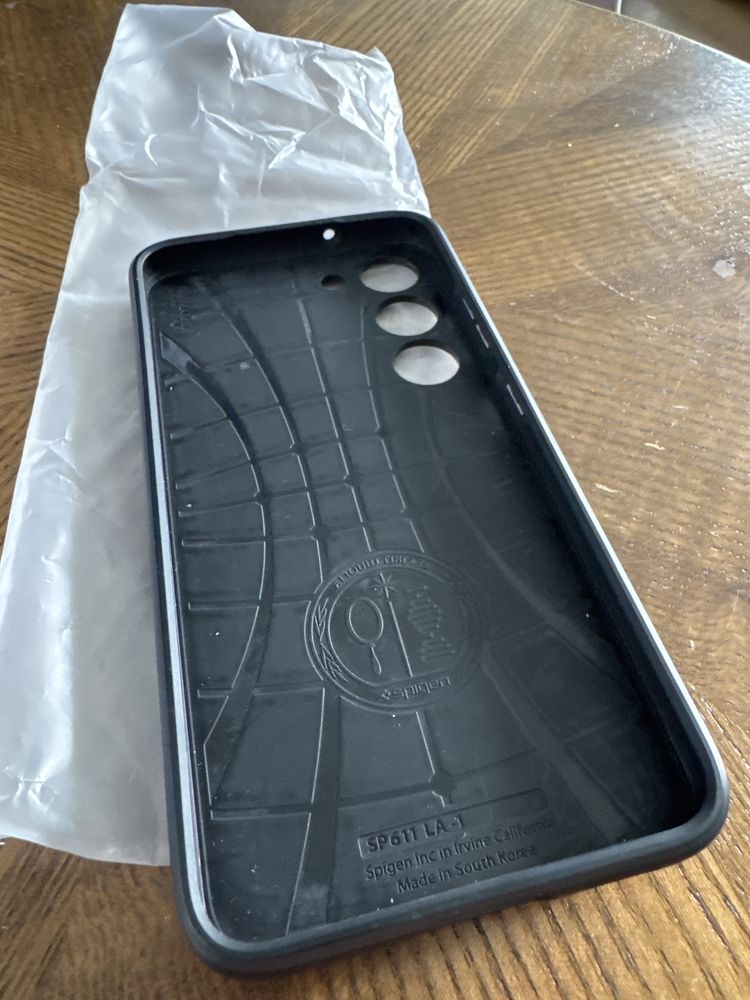 Kejs plecki Etui Spigen Liquid Air Galaxy S23 Matte Black Case