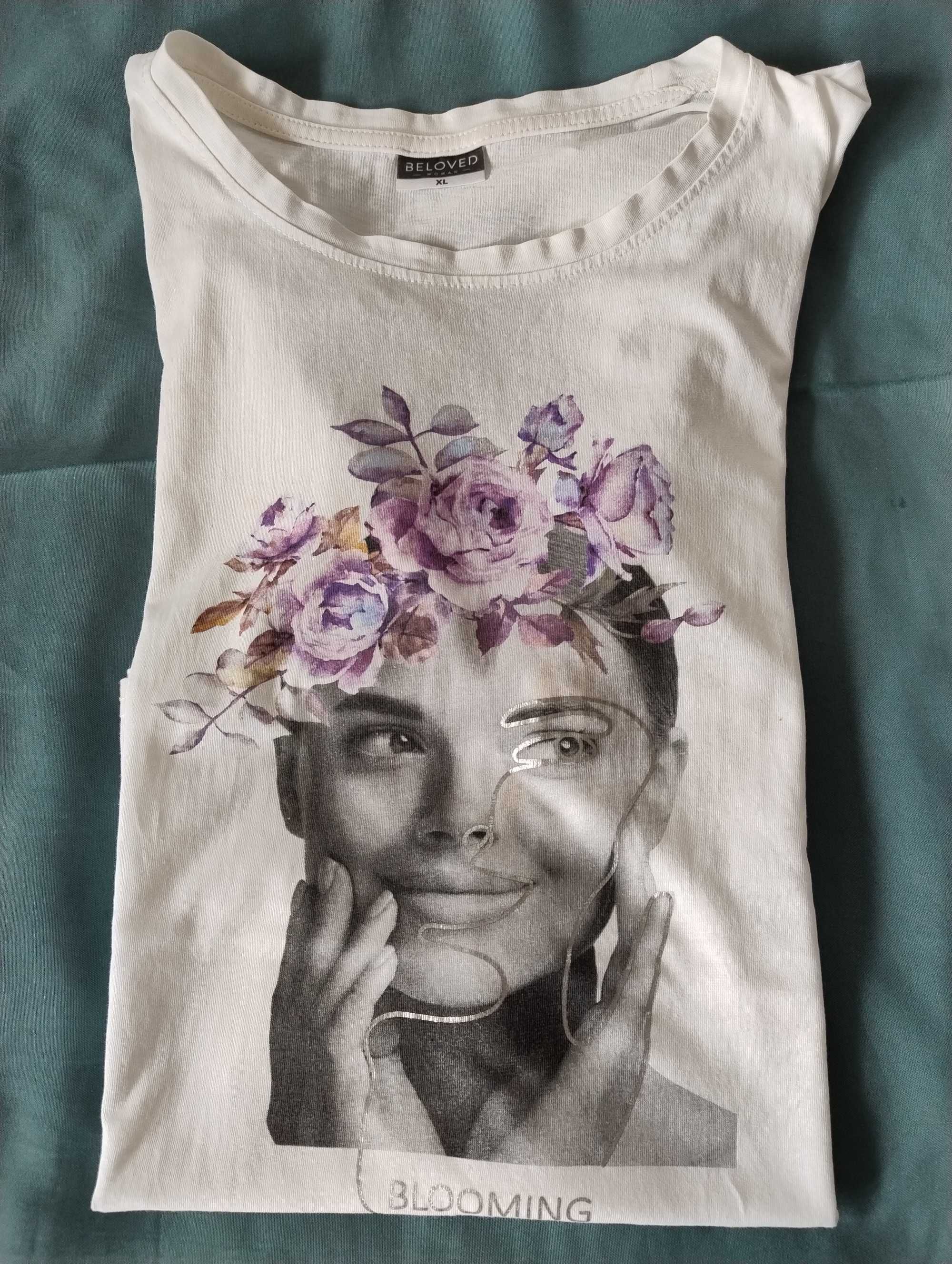 SUPER CENA T-shirt bluzka Beloved koszulka z grafiką kobiety BLOOMING