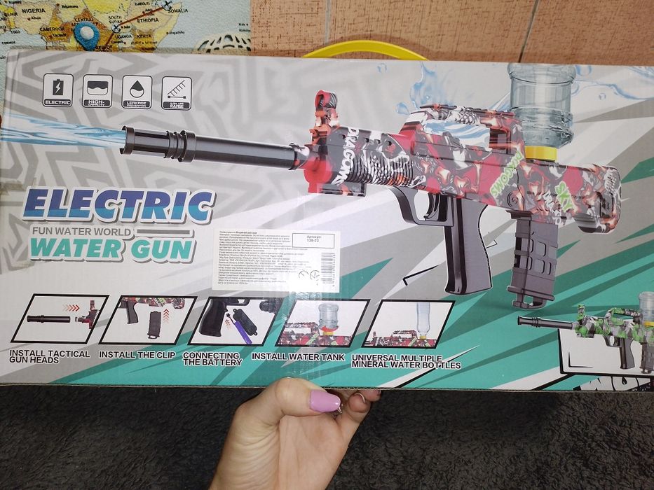 Водний автомат, акумулятор. Бластер