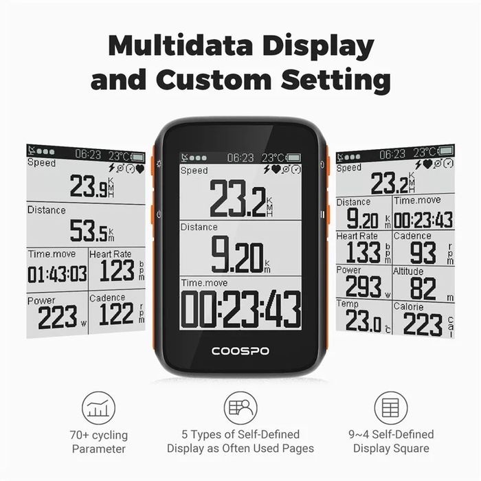 Велокомпьютер Coospo BC200 GPS модель 2025