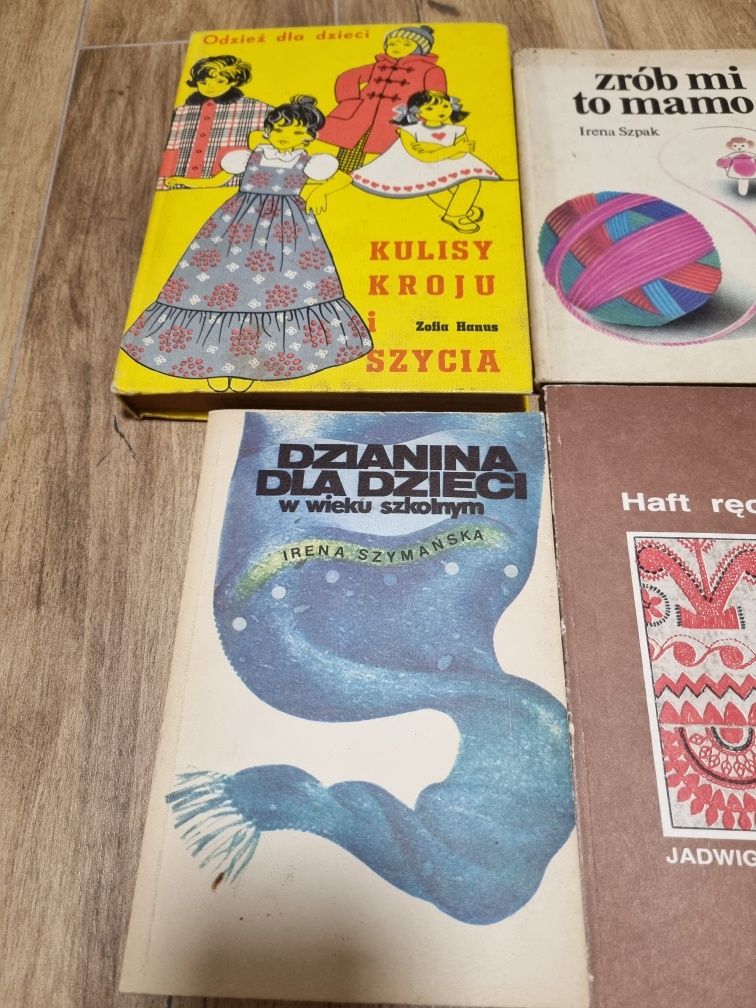 Książki dziewiarstwo, haft, kulisy kroju, druty, zrób mi to mamo