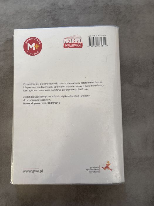 Matematyka z plusem kl. 1 zakres zozszerzony