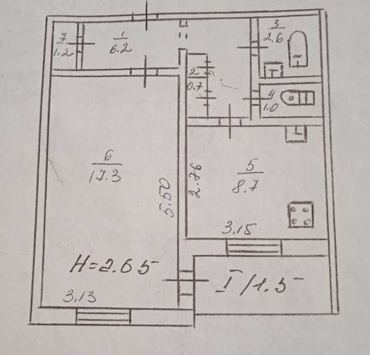 Продається 1-но кімнатна квартира