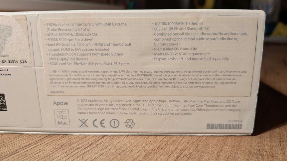 NIEZAWODNY Apple Mac Mini Intel i5 16GB 250GB SSD Magic Mouse Keyboard