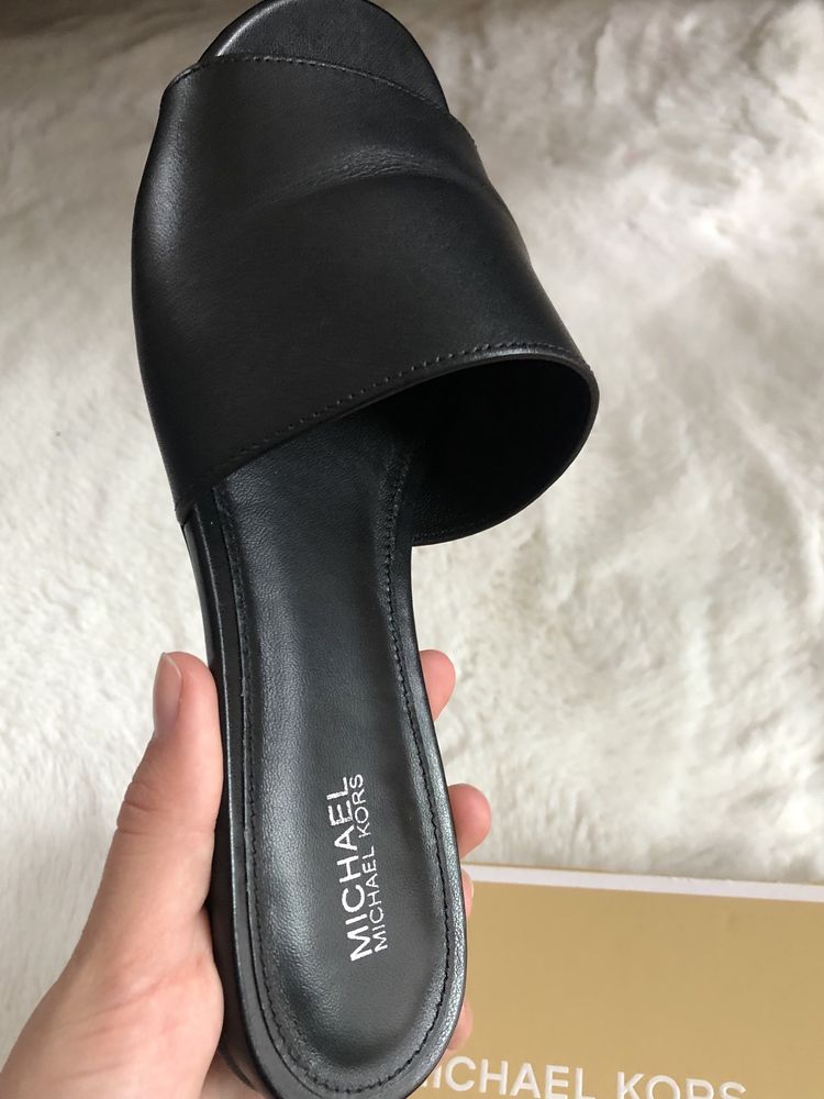 Oryginalne klapki skóra Michael Kors markowe OKAZJA na lato wakacje
