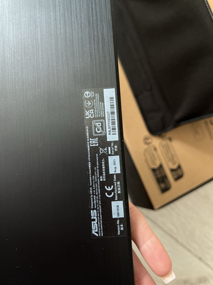 Monitor ASUS ZenScreen MB165B 15.6" 1366x768px